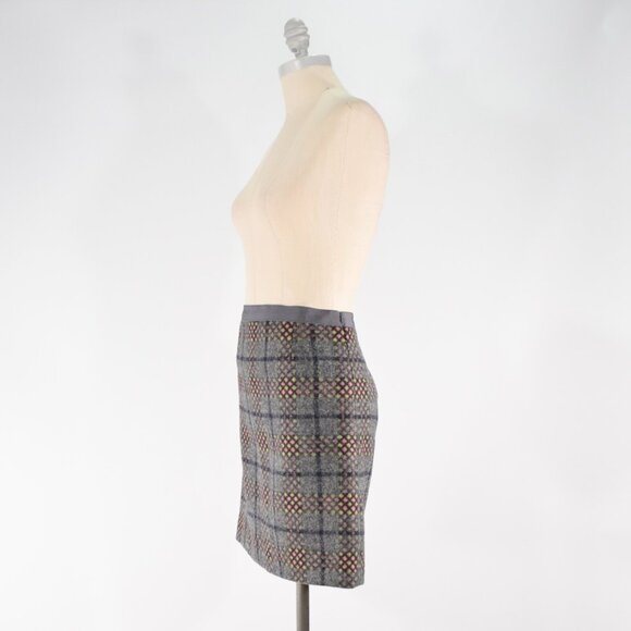 Boden Gray & Pink British Tweed Pencil Skirt - Picture 4 of 6